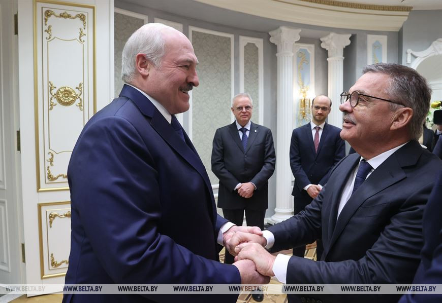 Alexander Lukashenko and Rene Fazel